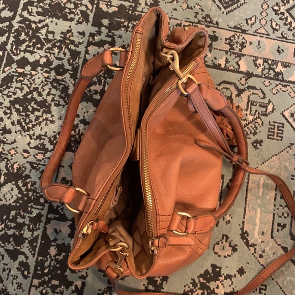 J Crew Large Tan Satchel - Picture 3 of 5
